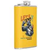 KITCHEN LET'S GOO LESSONS LEARN VINYL WRAP FLASK  HEUPFLES (Rechts)