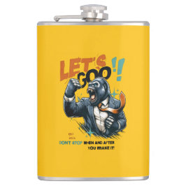 KITCHEN LET'S GOO LESSONS LEARN VINYL WRAP FLASK HEUPFLES