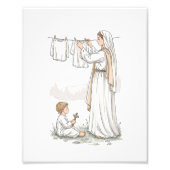 Kitchen Madonna, Catholic Photo Print Foto Afdruk (Voorkant)
