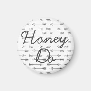 Kitchen Magnet Honing doet een taak om een lijst