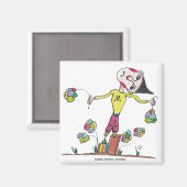 Kitchen magnet with cartoon art (Voorkant / Achterkant)
