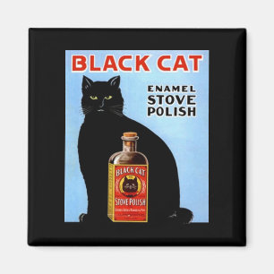KITCHEN MAGNET ~  ZWARTE KAT! POOLSE OPSLAAN