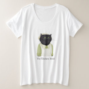 KITCHEN MAID CAT Dames T-shirt plusmaat