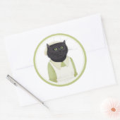 KITCHEN MAID CAT Grote Ronde Stickers (Envelop)