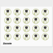 KITCHEN MAID CAT Small Round Stickers (Vel)