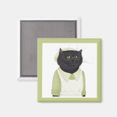 KITCHEN MAID CAT Square Magnet (Voorkant / Achterkant)