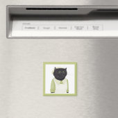 KITCHEN MAID CAT Square Magnet (Insitu (Vaatwasser))