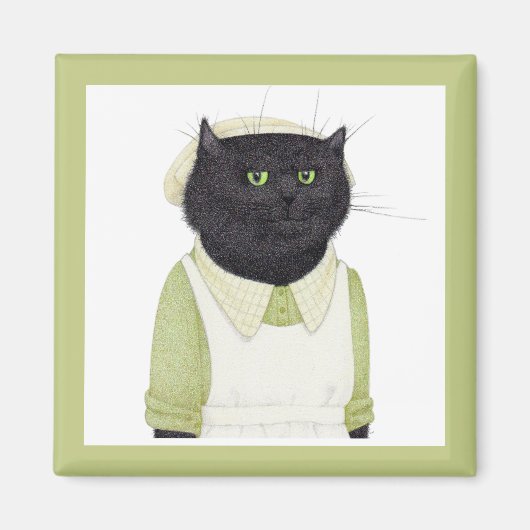 KITCHEN MAID CAT Square Magnet (Voorkant)