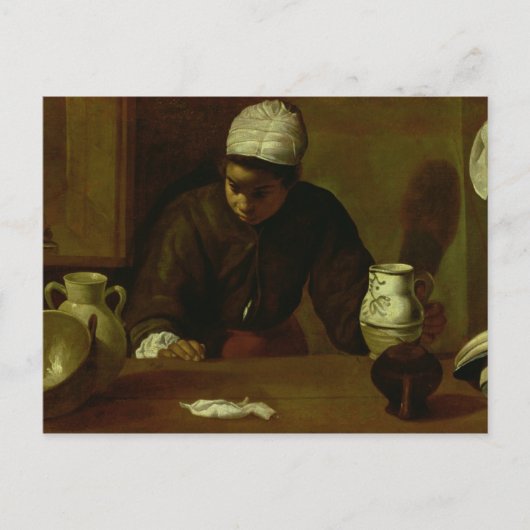 Kitchen Maid with the Supper at Emmaus, c.1618 Briefkaart (Voorkant)