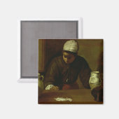 Kitchen Maid with the Supper at Emmaus, c.1618 Magneet (Voorkant / Achterkant)