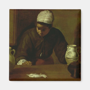 Kitchen Maid with the Supper at Emmaus, c.1618 Magneet