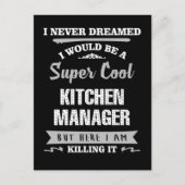 Kitchen Manager Super Cool die hem doodt Briefkaart (Voorkant)