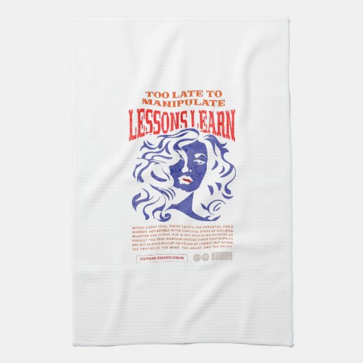 KITCHEN MANIPULATE LESSONS LEARN TOWEL THEEDOEK (Verticaal)