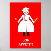 Kitchen Martzkin "Bon Appétit!" Poster (Voorkant)