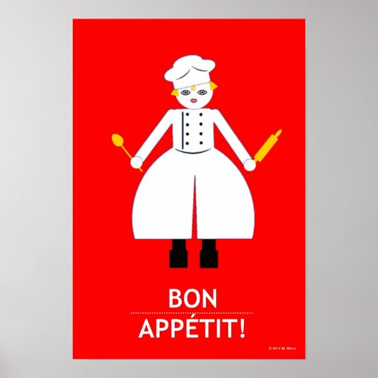 Kitchen Martzkin "Bon Appétit!" Poster (Voorkant)