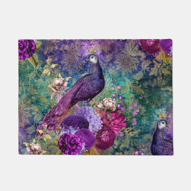 Kitchen Mat Kitchen Vloermat Peacock Peacocks (Voorkant)
