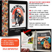 KITCHEN MEAT FISH TEMPERATURE chart 2 sides Kaart