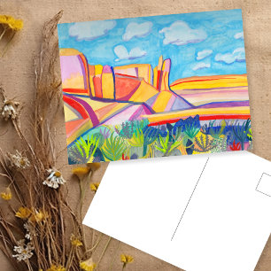 Kitchen Mesa New Mexico Handgeschilderd Aquarel Briefkaart