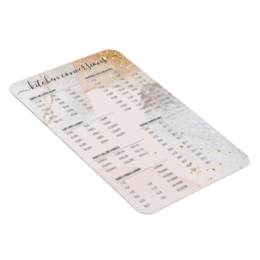 Kitchen moderne abstract blush pink-conversies magneet (Rechterzijde)