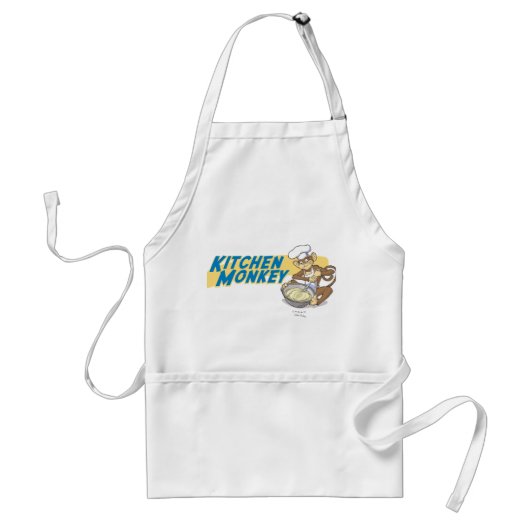 Kitchen Monkey Apron Standaard Schort (Voorkant)