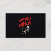 Kitchen Ninja Cooking BBQ Visitekaartje (Voorkant)