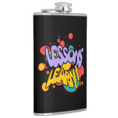 KITCHEN PAINT SPLASH LESSONS VINYL WRAPPED FLASK  HEUPFLES (Rechts)