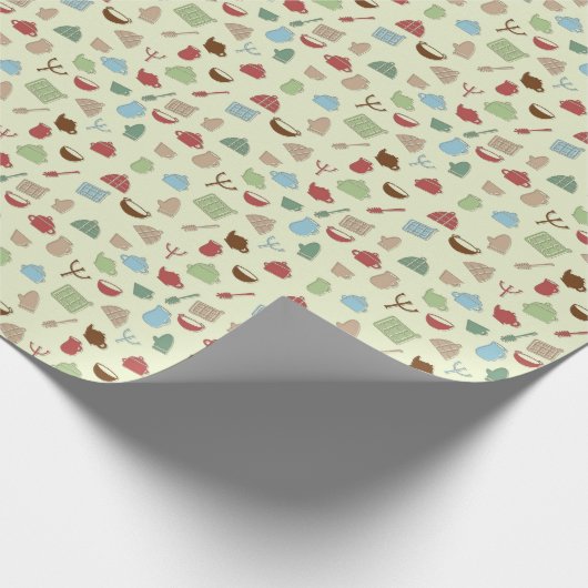 Kitchen pattern cadeaupapier (Hoek)