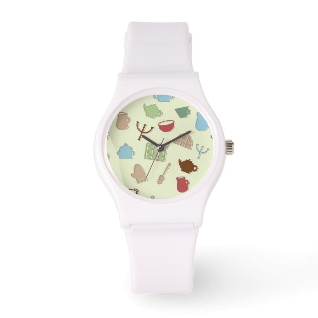 Kitchen pattern horloge (Voorkant)