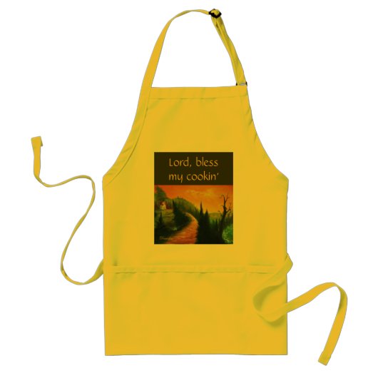 Kitchen Prayer Apron Standaard Schort (Voorkant)