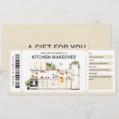 Kitchen Renovation Gift Certificate  Kaart (Voorkant / Achterkant)