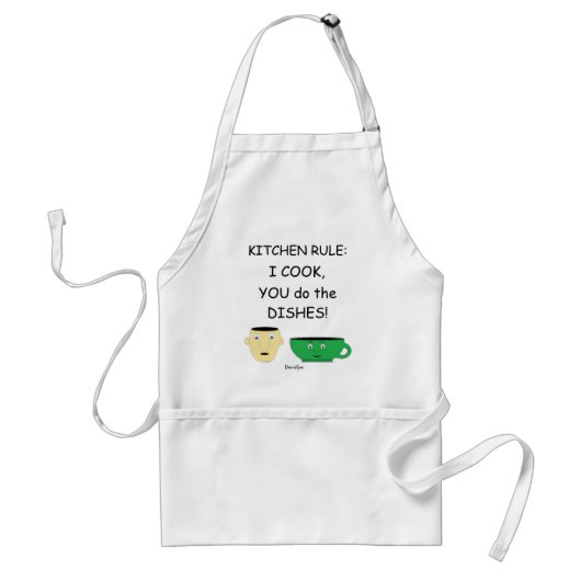 Kitchen Rule apron Standaard Schort (Voorkant)