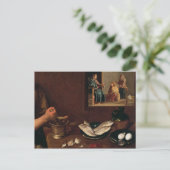 Kitchen Scene met Christus Briefkaart (Staand voorkant)