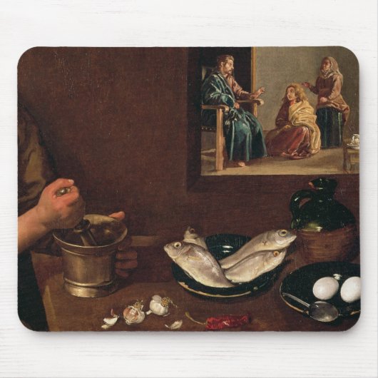 Kitchen Scene met Christus Muismat (Voorkant)