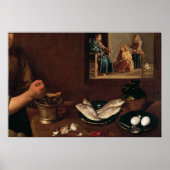 Kitchen Scene met Christus Poster (Voorkant)