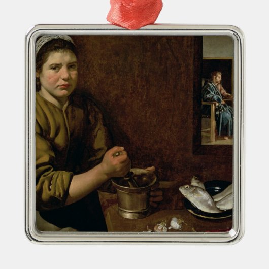 Kitchen Scene Metalen Ornament (Voorkant)