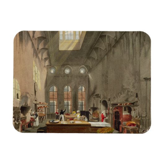 Kitchen, St. James's Palace, gegraveerd door Willi Magneet (Horizontaal)