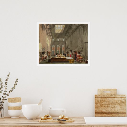 Kitchen, St. James's Palace, gegraveerd door Willi Poster (Keuken)