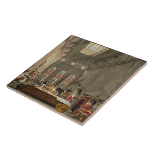 Kitchen, St. James's Palace, gegraveerd door Willi Tegeltje (Zijkant)