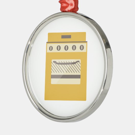 Kitchen Stove Metalen Ornament (Links)