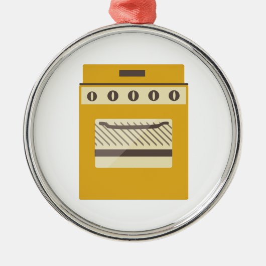 Kitchen Stove Metalen Ornament (Voorkant)