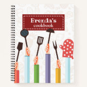 Kitchen Stuff Burgandy Recipe Spiral Notebook Notitieboek (Voorkant)