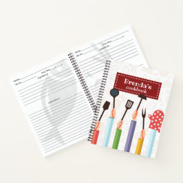 Kitchen Stuff Burgandy Recipe Spiral Notebook Notitieboek