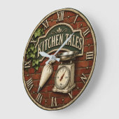Kitchen Tales Rustic Baking Baker Gift Grote Klok (Hoek)