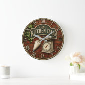 Kitchen Tales Rustic Baking Baker Gift Grote Klok (Huis)