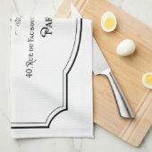 Kitchen Tea Towel - Parisienne Paris Theedoek (Quarter Fold)