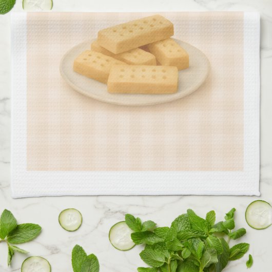 Kitchen Tea Towel | Shortbread  | Made With Love Theedoek (Gevouwen)