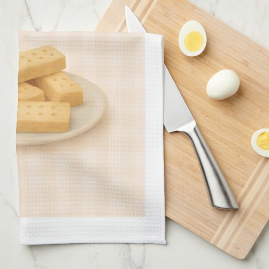 Kitchen Tea Towel | Shortbread  | Made With Love Theedoek (Quarter Fold)