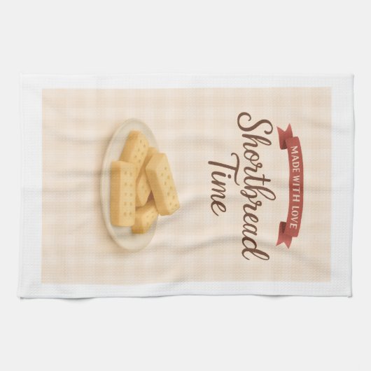 Kitchen Tea Towel | Shortbread  | Made With Love Theedoek (Horizontaal)