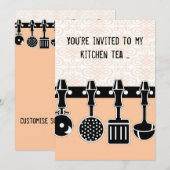Kitchen Tea Uitnodiging (Voorkant / Achterkant)