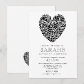 Kitchen Tea Vrijgezellenfeest Party nodigt uit Kaart (Voorkant / Achterkant)